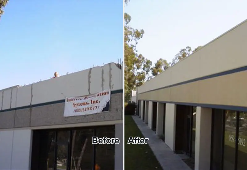 Before and After Concrete Repair & Restoration