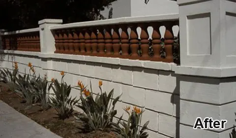 Decorative Concrete Garden Wall Blocks
